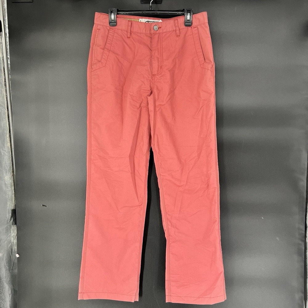 Mountain Khakis Pants 32x32 Red‎ Salmon Relaxed Fit Outdoors Jackson Hole Hiking